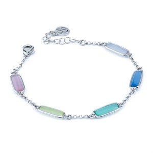Bracciale con pietre multicolor