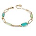 Bracciale con pietre di colore verde chiaro e verde acqua