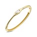 Bracciale rigido con zircone centrale navette