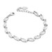 Bracciale con fila di zirconi navette e brand