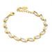 Bracciale con fila di zirconi navette e brand
