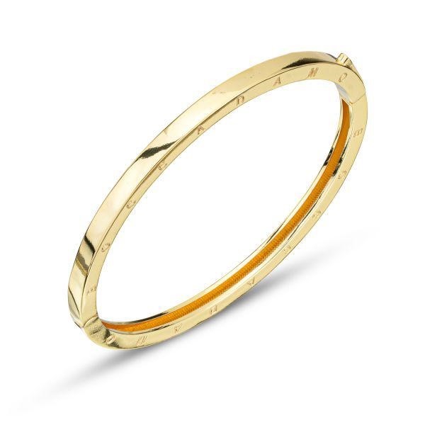 Bracciale rigido con brand inciso