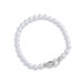 Bracciale con filo di perle con chiusura zirconi