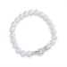 Bracciale con filo di perle con chiusura zirconi