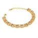 Bracciale con fila di cristalli peach