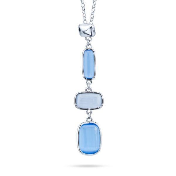 Collana con pendente di pietre multiforme