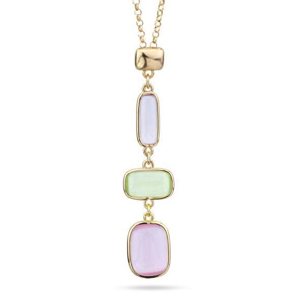 Collana con pendente di pietre multiforme