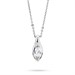 Girocollo con zircone navette pendente