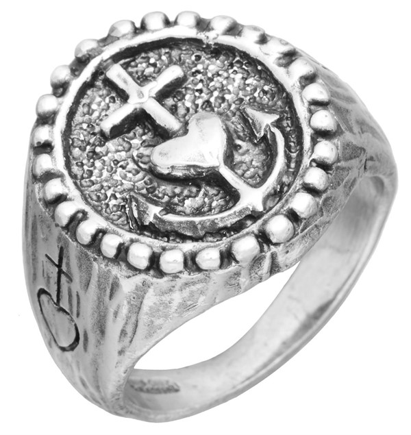 Anello Cuore Ancora - Mis 26