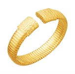 Bracciale Tubogas Croco Dorato