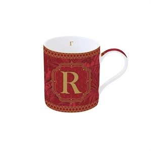 Tazza in Porcellana Lettera R