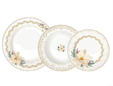 Piatto Fondo in Porcellana - WHITE ELEGANCE