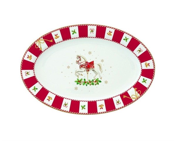 Vassoio Ovale in Porcellana - CHRISTMAS TALE