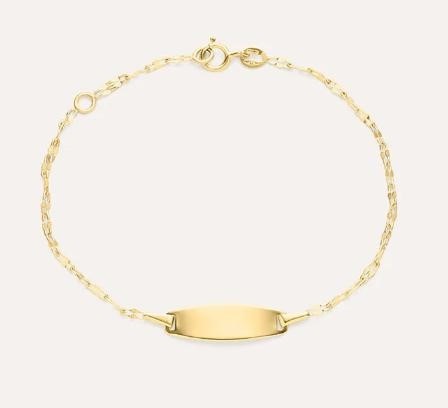 Bracciale Con Targhetta Holy Oro Giallo