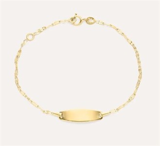 Bracciale Con Targhetta Holy Oro Giallo