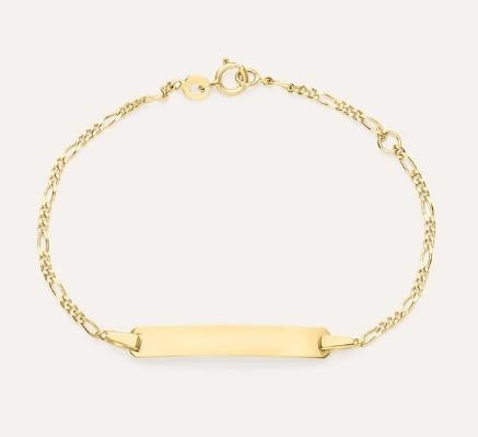 Bracciale Con Targhetta Holy Oro Giallo