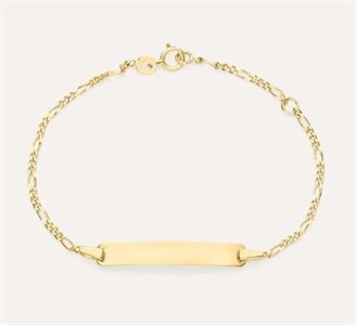 Bracciale Con Targhetta Holy Oro Giallo