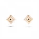 Orecchini in Oro con Smeraldi e Microperle