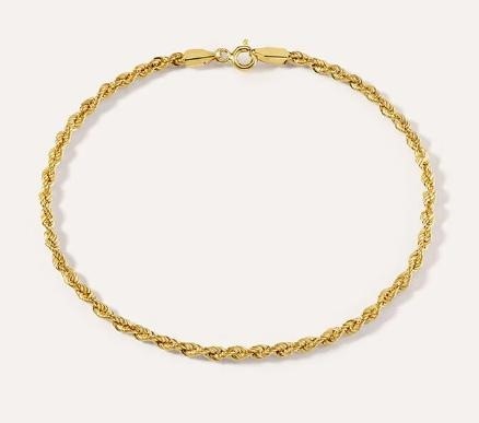 Bracciale in Oro Giallo Torchon 18cm