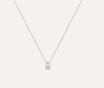 Collana Punto Luce Claire Oro Bianco Cubic Zirconia