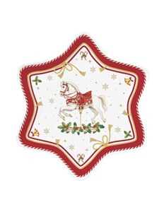 Piatto Stella Porcellana 22.5 cm - SWEET CHRISTMAS
