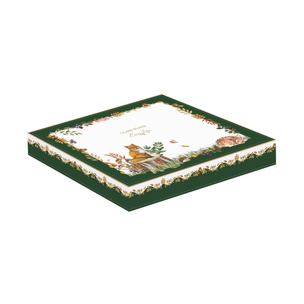 Piattino Natalizio a Forma di Foglia - FOREST DREAM GREEN