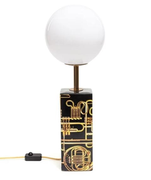 Lampada da Tavolo Led in Porcellana Trombe