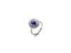 Anello con Zirconi Blu