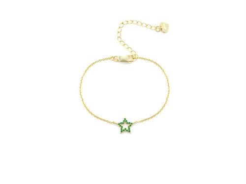 Bracciale in Argento Dorato con Stella