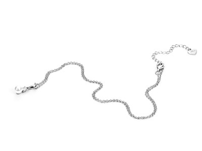 Collana in Argento con Perla Zirconi