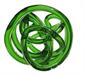 Nodo dell'Amore in Cristallo 18cm Verde