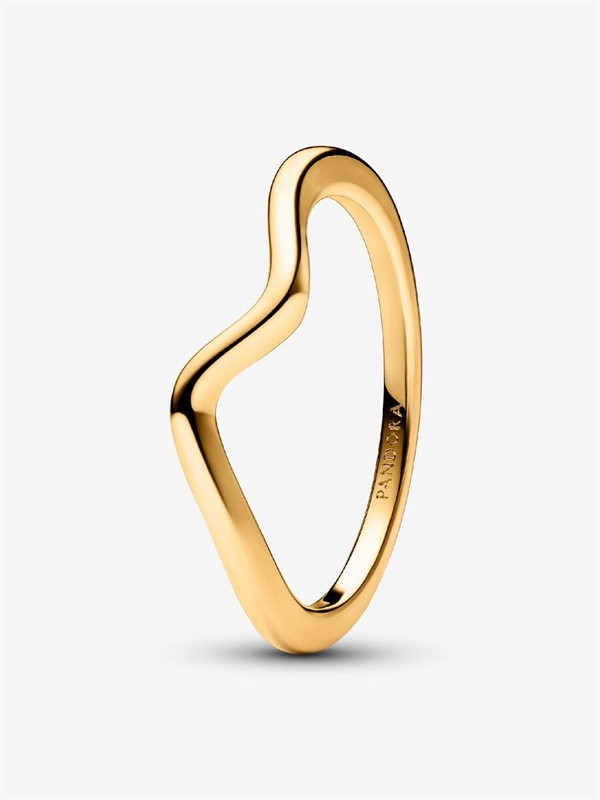 Anello Onda  Placcatura in Oro 14k