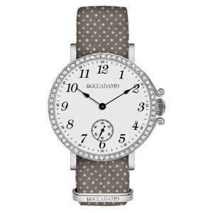 Orologio Donna Tessuto Grigio e pois