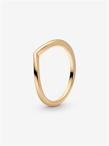 Anello Chevron  Placcatura in Oro 14k