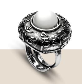 Anello DVAGS ZVA Agata Bianca