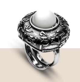 Anello DVAGS ZVA Agata Bianca