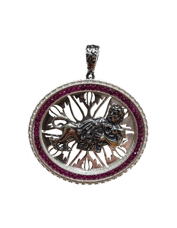 Pendente con Cubik Zirconia Sfacc - Leone