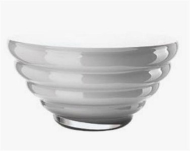 Vaso Coppa Anelli Grigio h 14