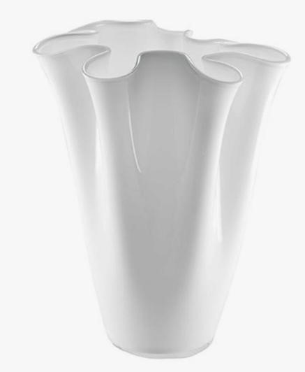 Vaso Wave Bianco Latte h 40