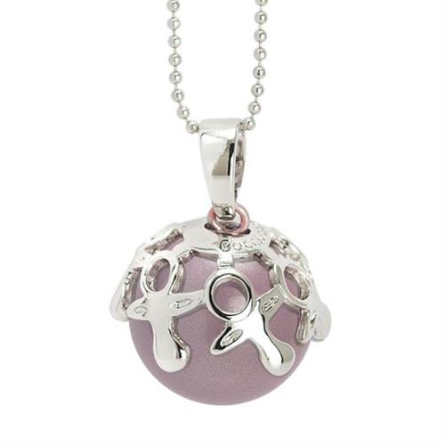 Collana Chiama Angelo bimba rosa/bianco
