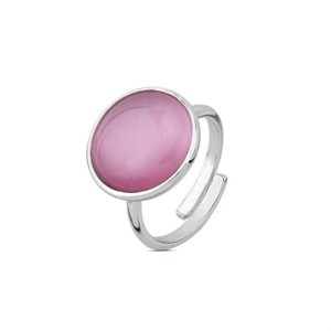 Anello con cristallo rosa chiaro