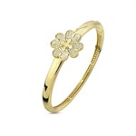 Bracciale Rigido con Fiore di zirconi