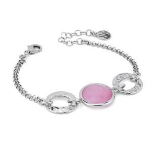 Bracciale con cristallo rosa chiaro