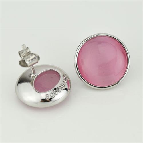 Orecchini con cristalli rosa chiaro