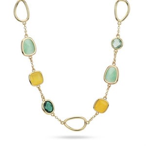 Girocollo placcato oro giallo con cristalli