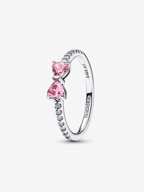 Anello Fiocco Luminoso Rosa