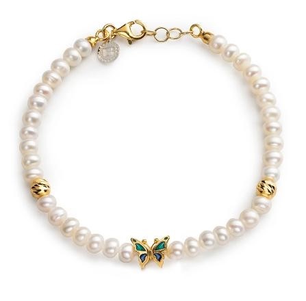 Bracciale Perle Mini Farfalla