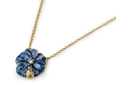 Collana Violetta e Coccinella