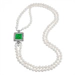 Collana Perle e Pasta Vitrea Verde