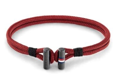 Bracciale Tessuto Rosso Tommy Hilfinger